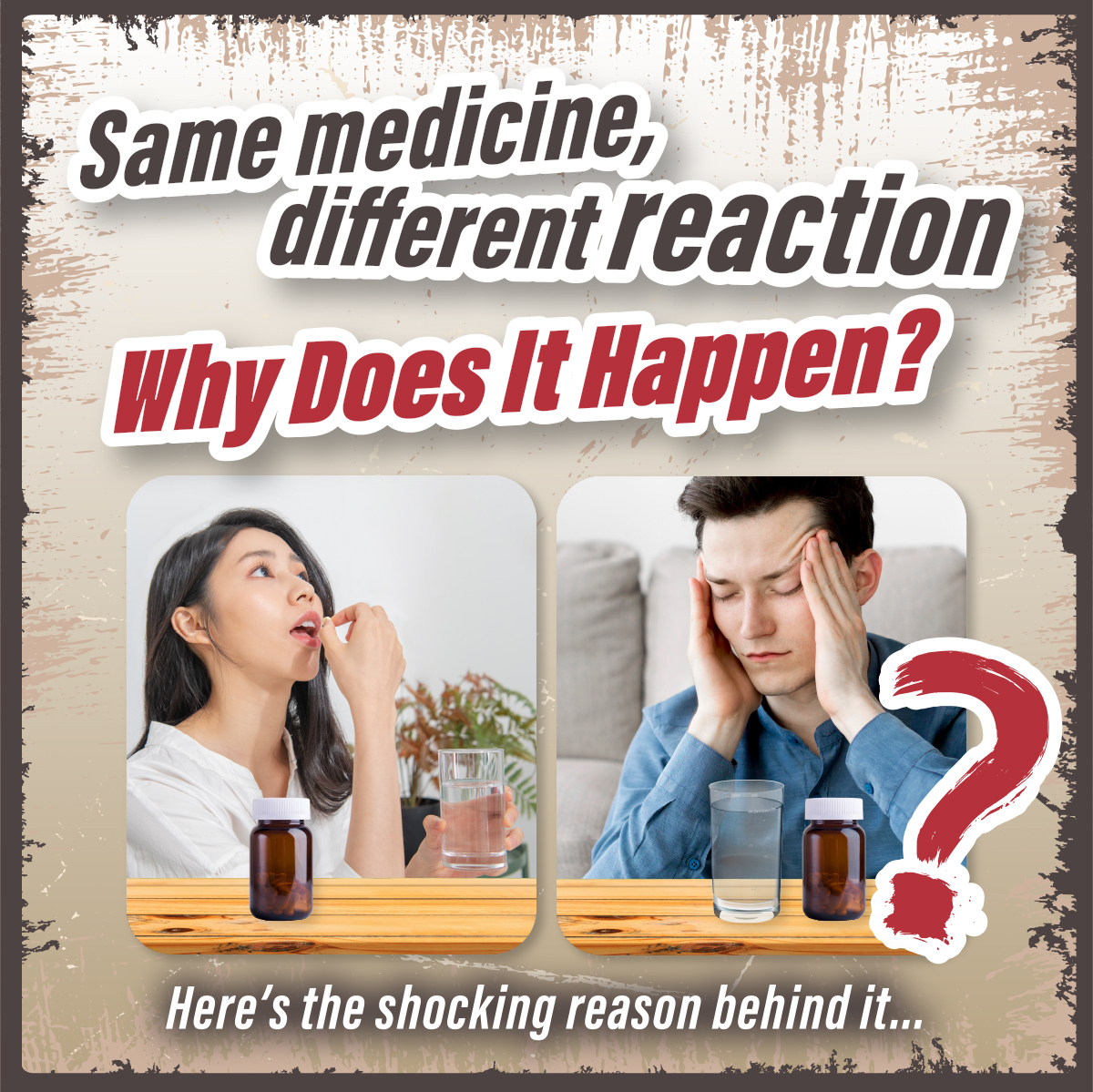 Same medicine, different reaction — why does it happen? Here’s the